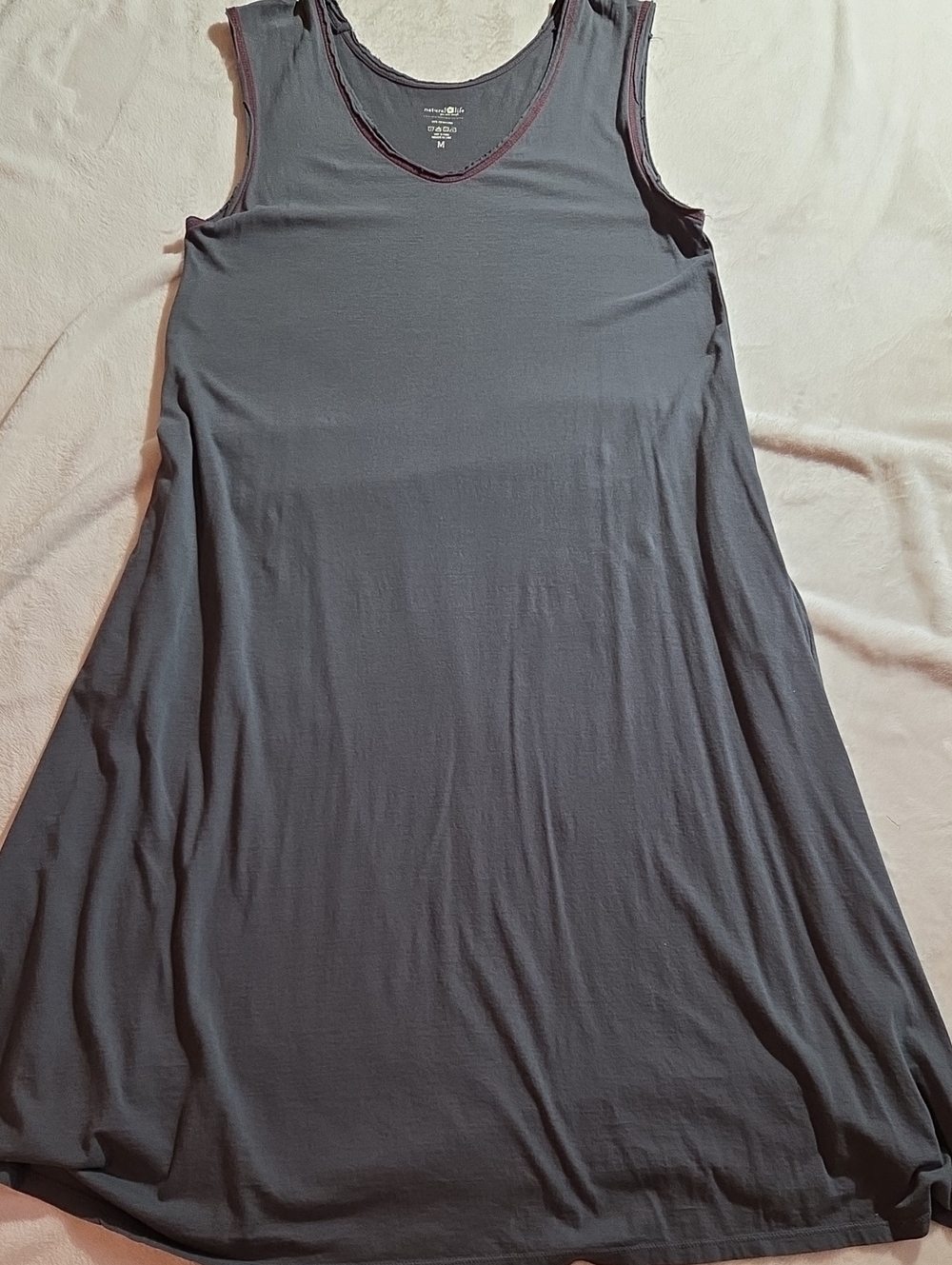 NATURAL LIFE Hangout Dress Charcoal Gray Size M - Picture 2 of 7
